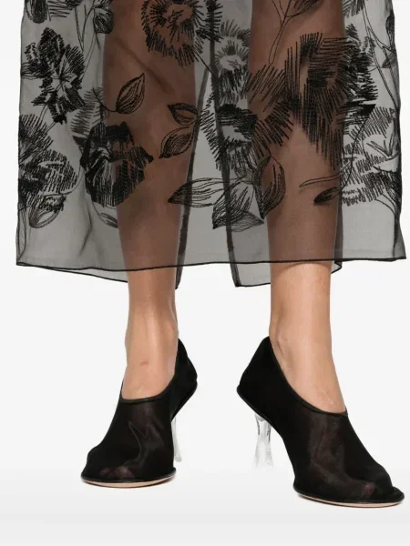 Fustă Liviana Conti cu model floral maro