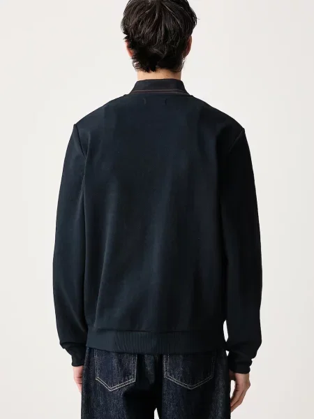 Fred Perry bluza rozpinana z bawełną granatowa