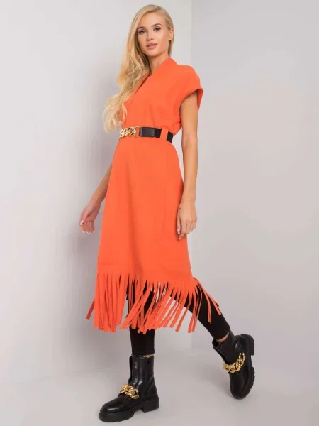 Pulover Fashionhunters portocaliu