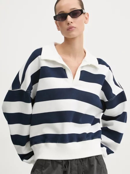 Суитчър Abercrombie & Fitch с принт бежово
