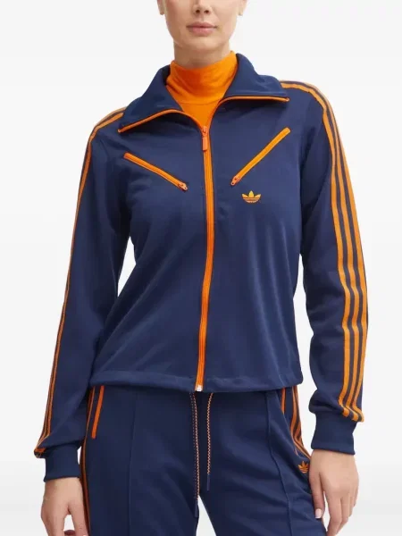 Polo Adidas cu dungi cu imagine negru