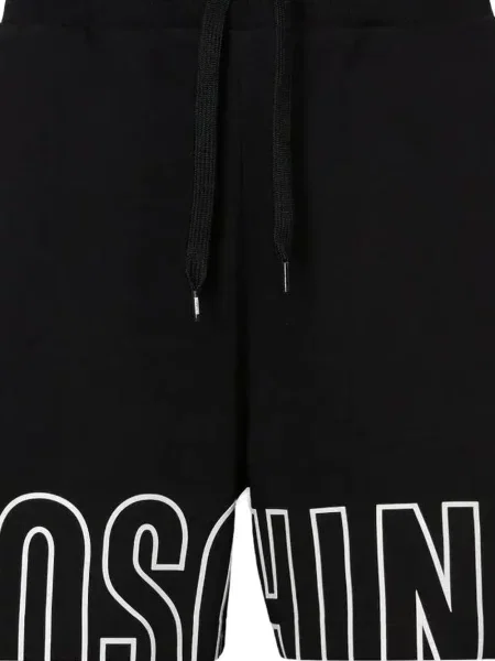 Шорти Moschino с принт с връзки черно