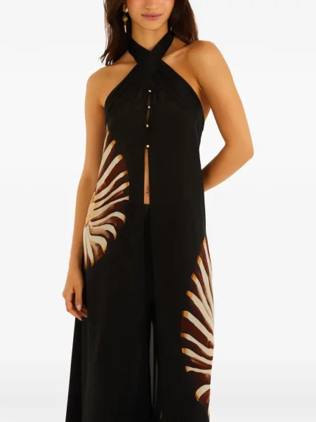 Top Farm Rio cu gât halter negru