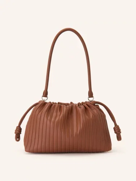 Loewe Kabelka Přes Rameno Flamenco Medium / stříbrná hnědá