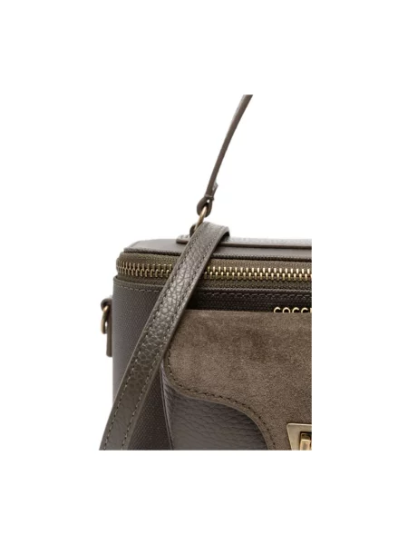 Torebka crossbody Coccinelle skórzana zielona