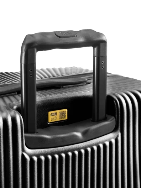 Crash Baggage kemény fedelű bőrönd STRIPE kis méretű cm fekete
