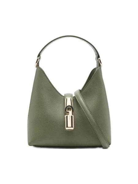 Furla Torebki Kobieta ONE SIZE Skóra Iride Mini Hobo zielony