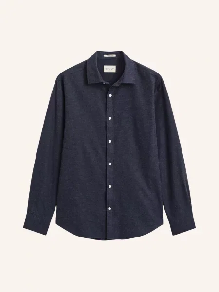 Gant Flanelová Košile Regular Fit tmavě modrá