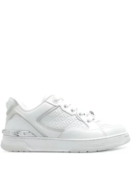 Sneakerși Versace din piele alb