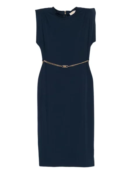 Cu centură rochie midi Michael Kors albastru