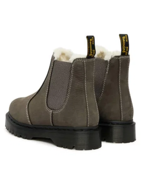 Kotníková obuv s elastickým prvkem Dr. Martens šedé