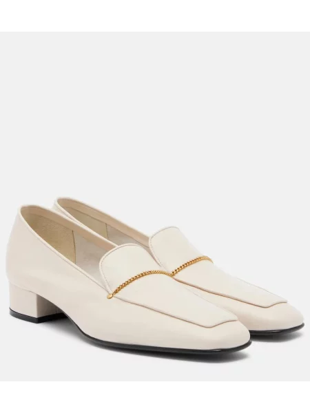 Pantofi cu toc Herbert Levine din piele alb
