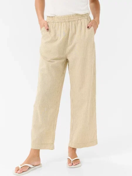 Kaffe Pantaloni KANaya ecru / închis bej