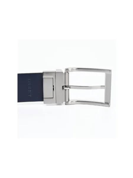 Pasek Emporio Armani skórzany dwustronny czarny