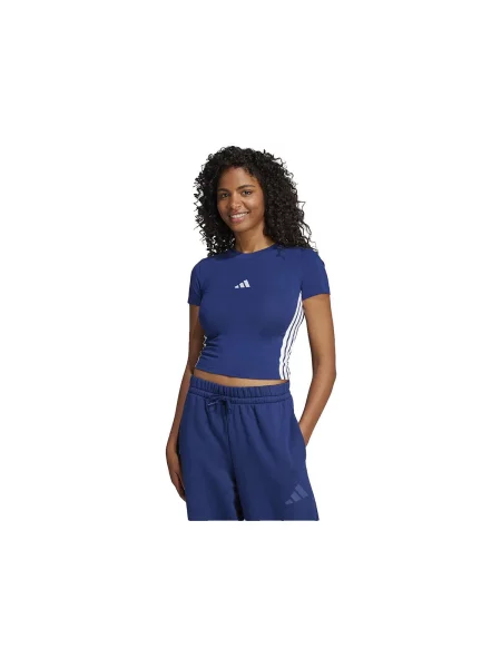 Prugasta majica Adidas plava