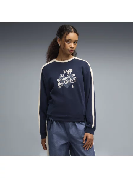 Damska bluza PUMA x POWERPUFF GIRLS Odzież XXS niebieski