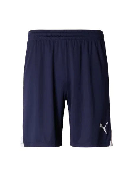 PUMA Pantaloni sport bleumarin alb