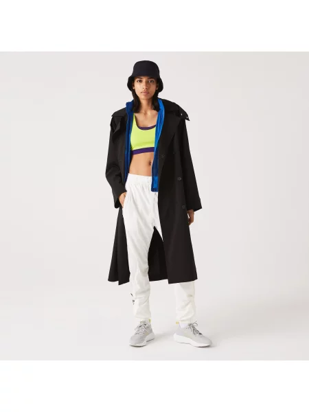 Lacoste Dwuwarstwowy Płaszcz Typu Oversize Z Piki Lacoste czarny