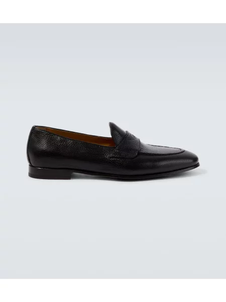Pantofi loafer Kiton din piele negru