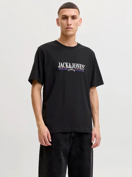 JACK & JONES Tricou JORFREDERIKSBERG albastru regal / sângeriu / negru alb