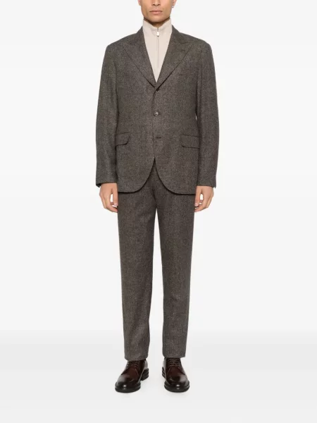 Костюм костюм Brunello Cucinelli кафяво
