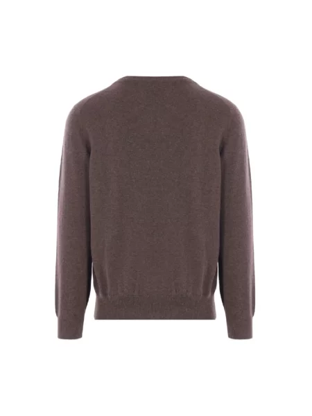 Sweter Brunello Cucinelli brązowy