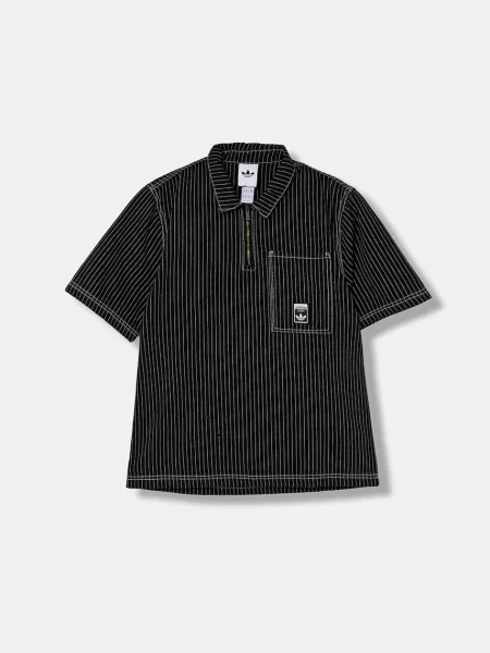 ADIDAS ORIGINALS Tricou WABASH LOOSE negru alb