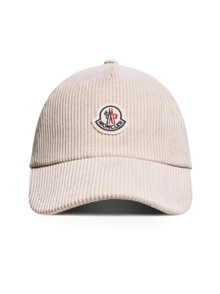 Czapka z daszkiem Moncler beżowa