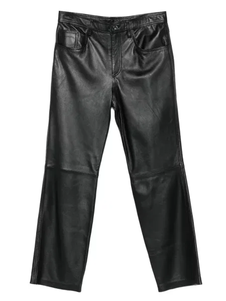 Pantaloni Medeea din piele negru