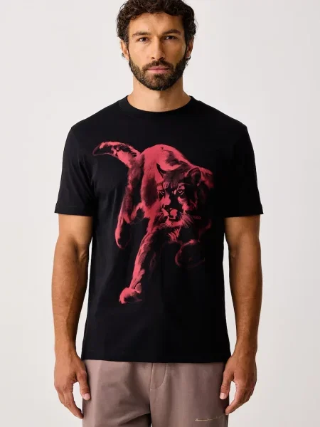 HUGO Tricou Daffilo negru