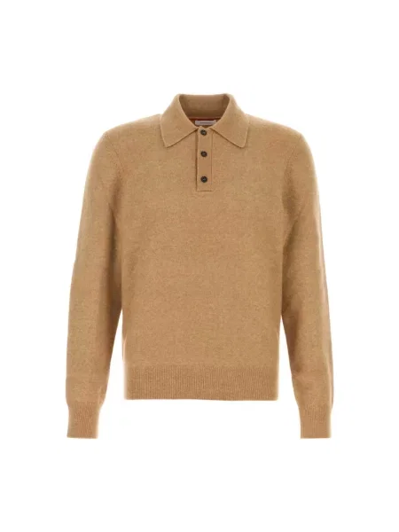 Sweter Ferragamo wełniany brązowy