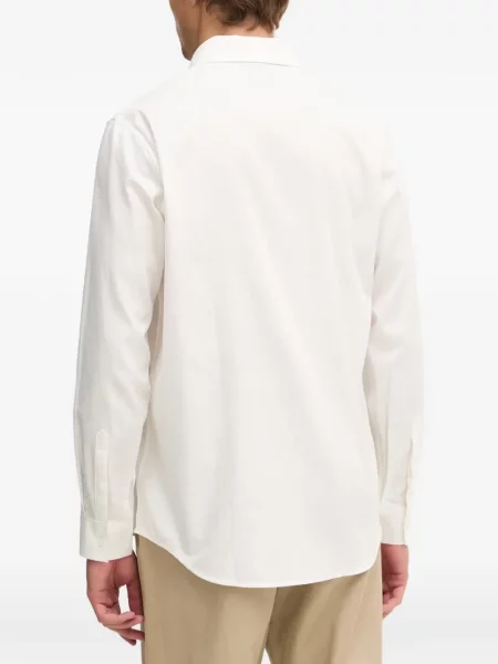 Lung cămașă Armani Exchange cu autograf alb