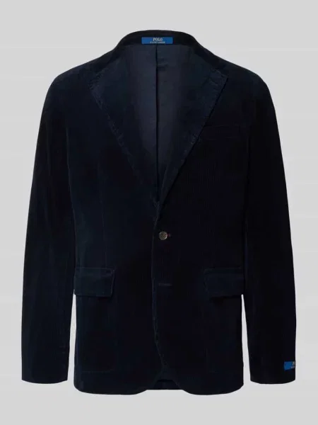 Marynarka w sztruksowym wyglądzie krój regular fit Polo Ralph Lauren granatowa