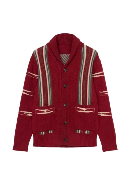 Cardigan Fortela cu imprimeu geometric roșu