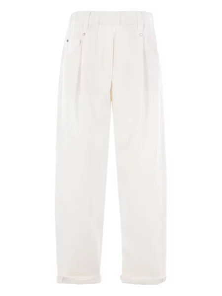 Pantaloni Brunello Cucinelli alb