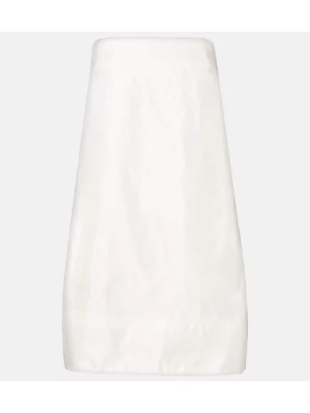 Rochie Staud din satin alb