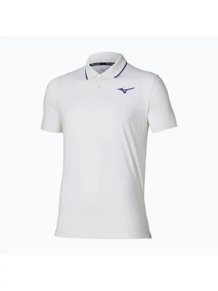 Tricou de tenis pentru bărbați Mizuno Tennis Short Sleeve Polo white alb