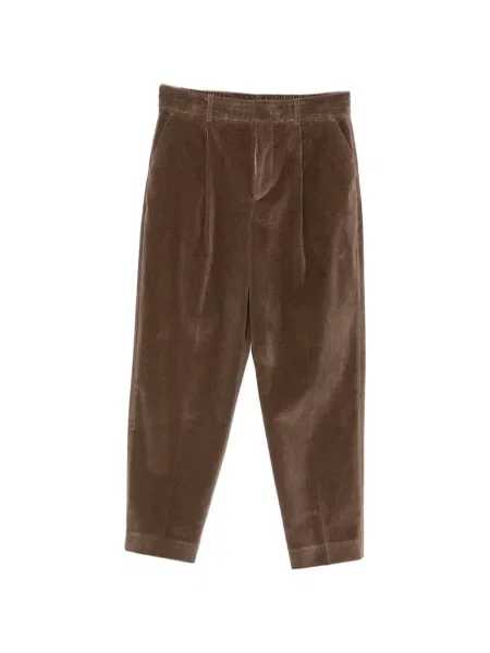 Pantaloni Pt Torino de catifea cord conici maro