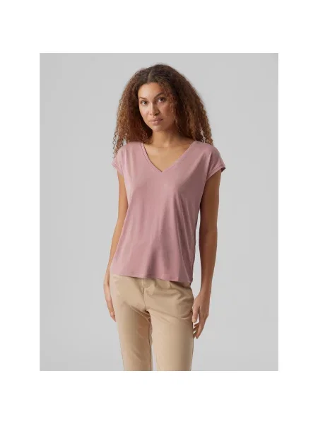 Vero Moda Majica Filli Regular Fit roza