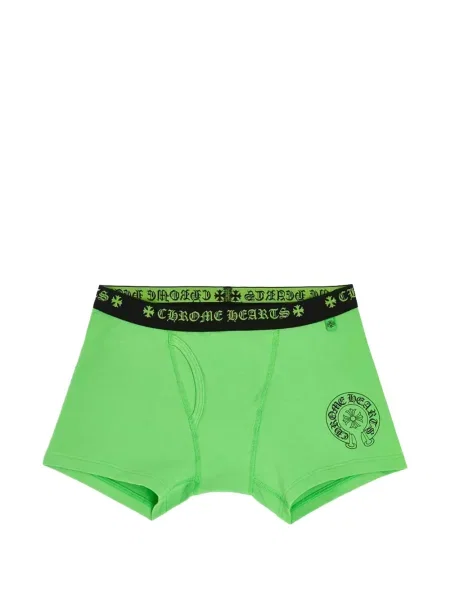 Boxeri Chrome Hearts cu motiv cu inimi verde