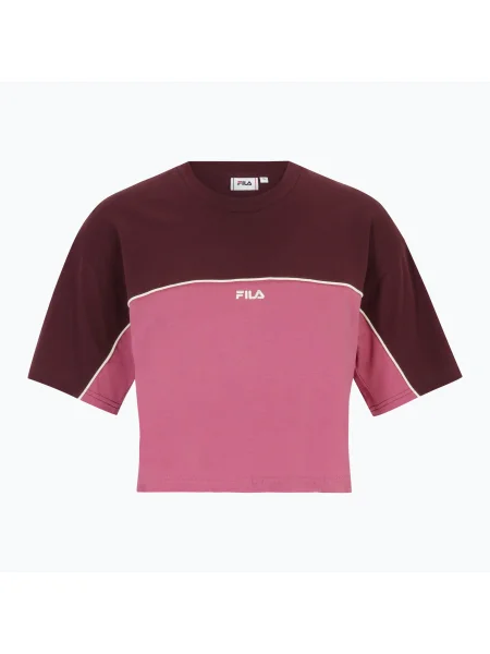 Femei FILA Loobu Blocked tricou winetasting/roșu violet roșu