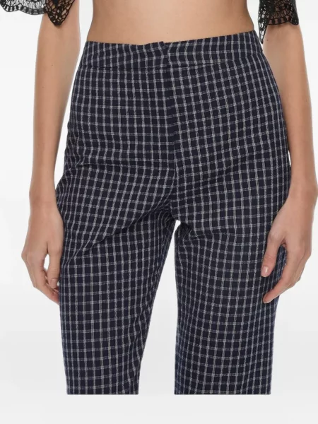 Pantaloni Christopher Esber cu broderie albastru