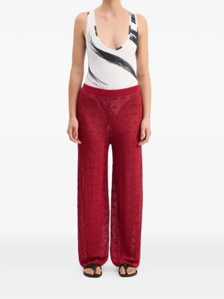 Pantaloni Loulou De Saison roșu