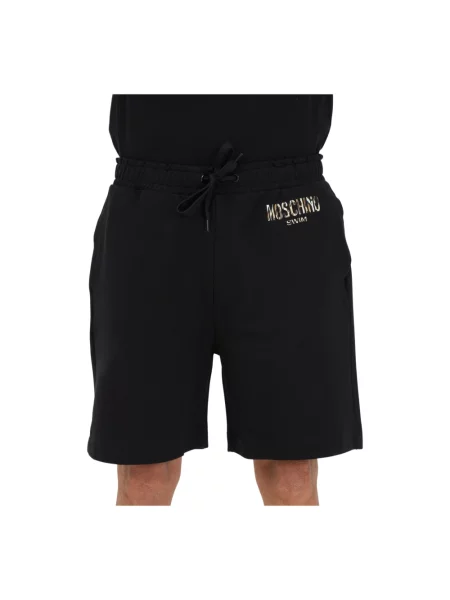 Szorty Moschino z nadrukiem czarne