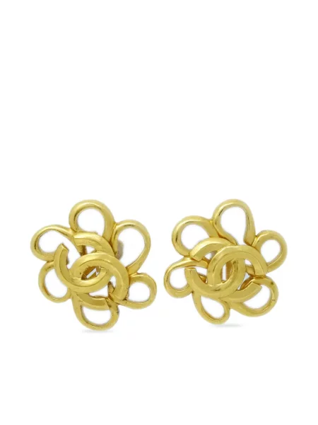Náušnice Chanel Pre-owned zlaté