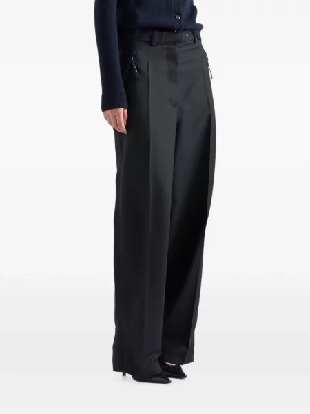 Pantaloni Prada de mohair negru