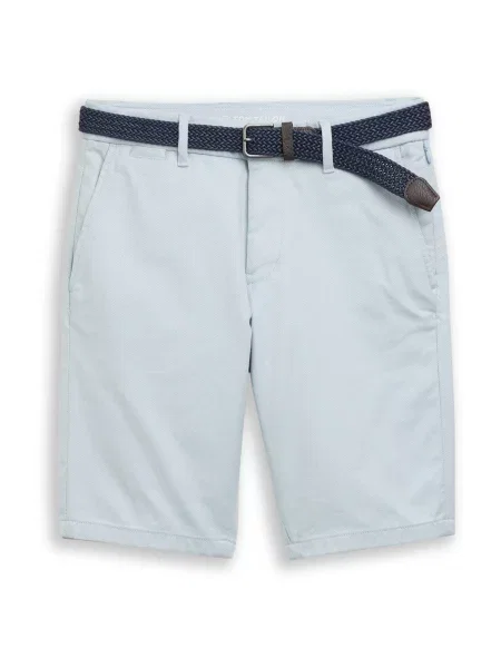 TOM TAILOR Chino hlače svetlo modra bela