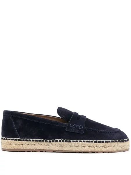 Espadrile Gianvito Rossi din piele de căprioară albastru