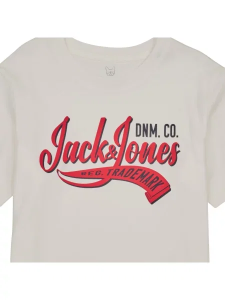 Tricou copii Jack & Jones alb