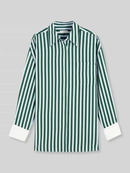 Bluzka z długim rękawem z dodatkiem i mieszanka nylonu Tommy Hilfiger